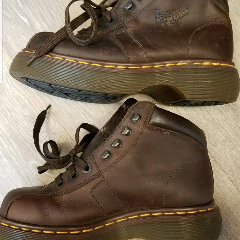 Doc Martens Lace Up  Rugged Hiking Boots